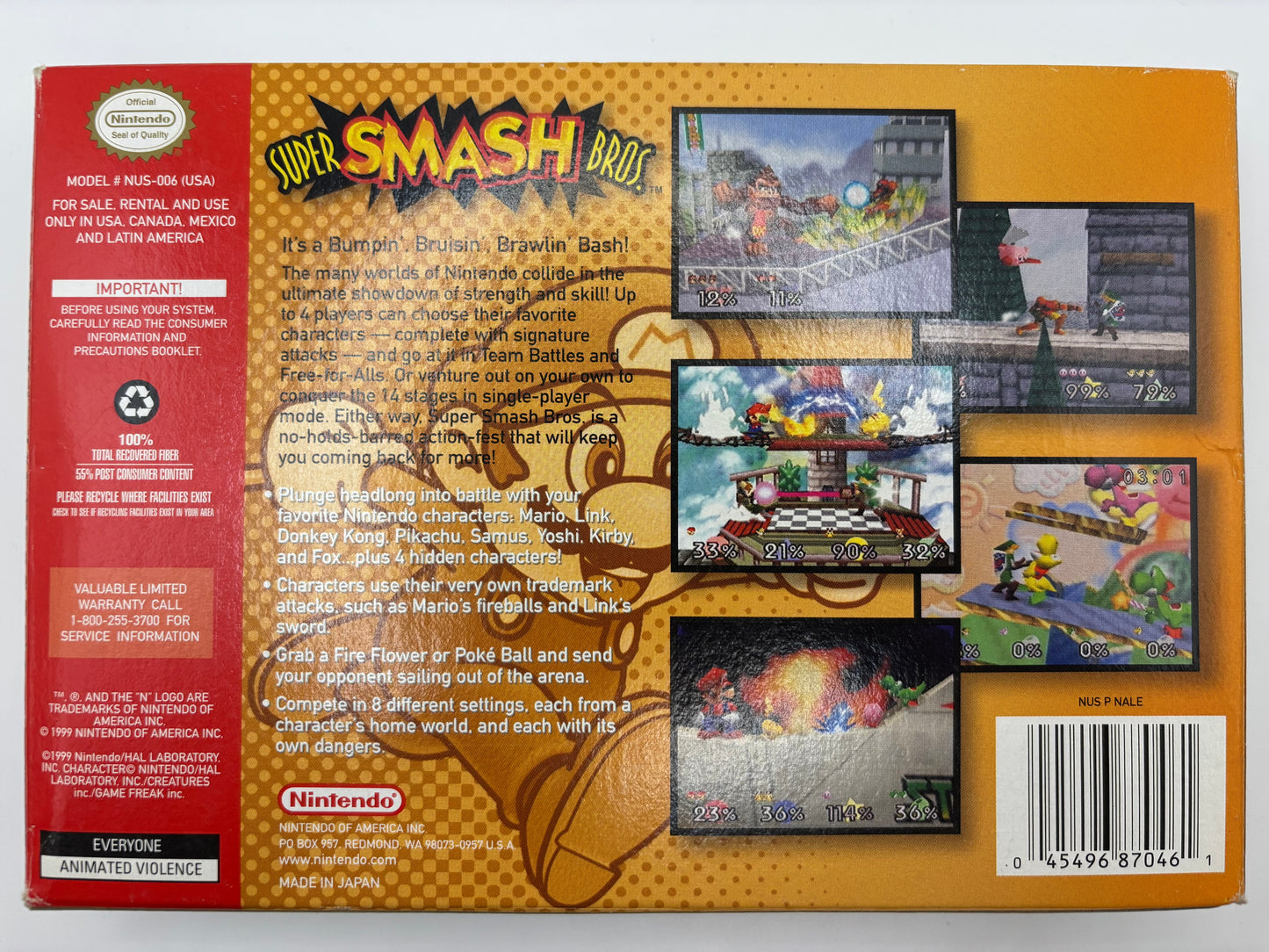 Super Smash Bros - Nintendo 64 | Boxed Complete