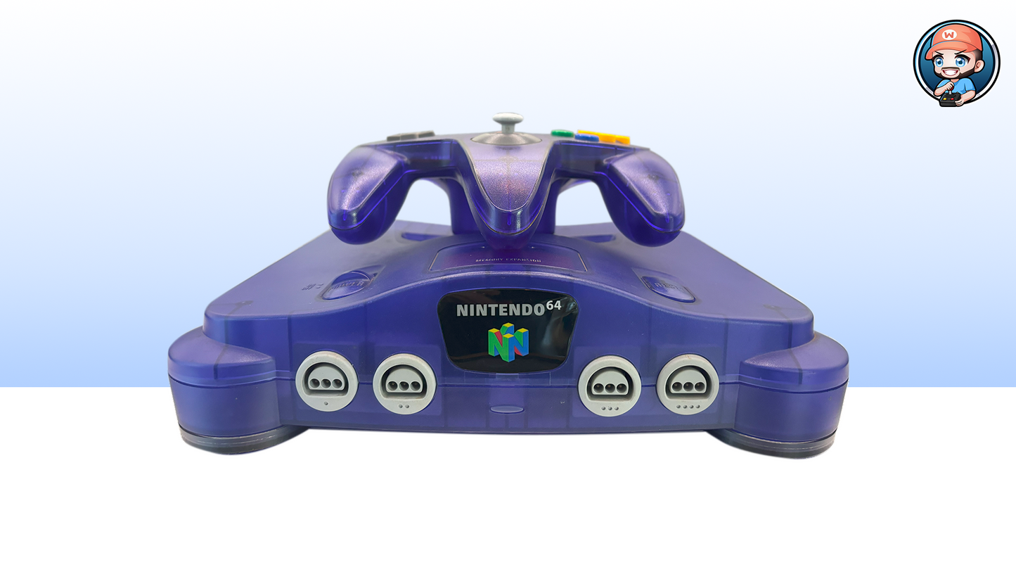 Nintendo 64 Console in Funtastic Grape | Controller + Cables | With Expansion Pack!