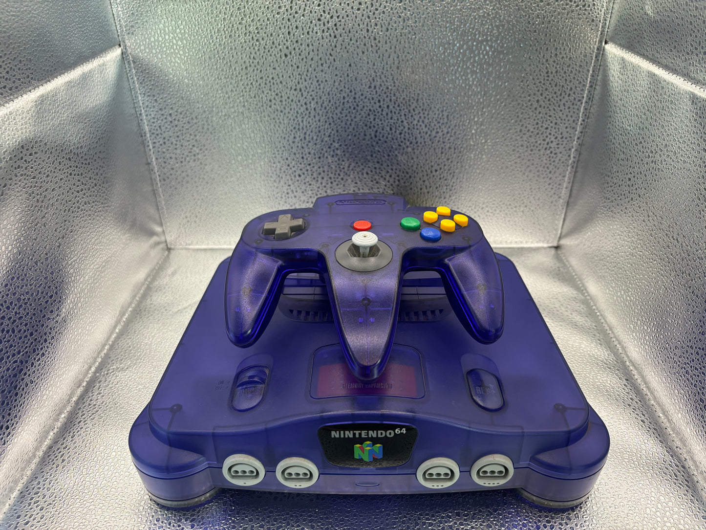 Nintendo 64 Console in Funtastic Grape | Controller + Cables | With Expansion Pack!