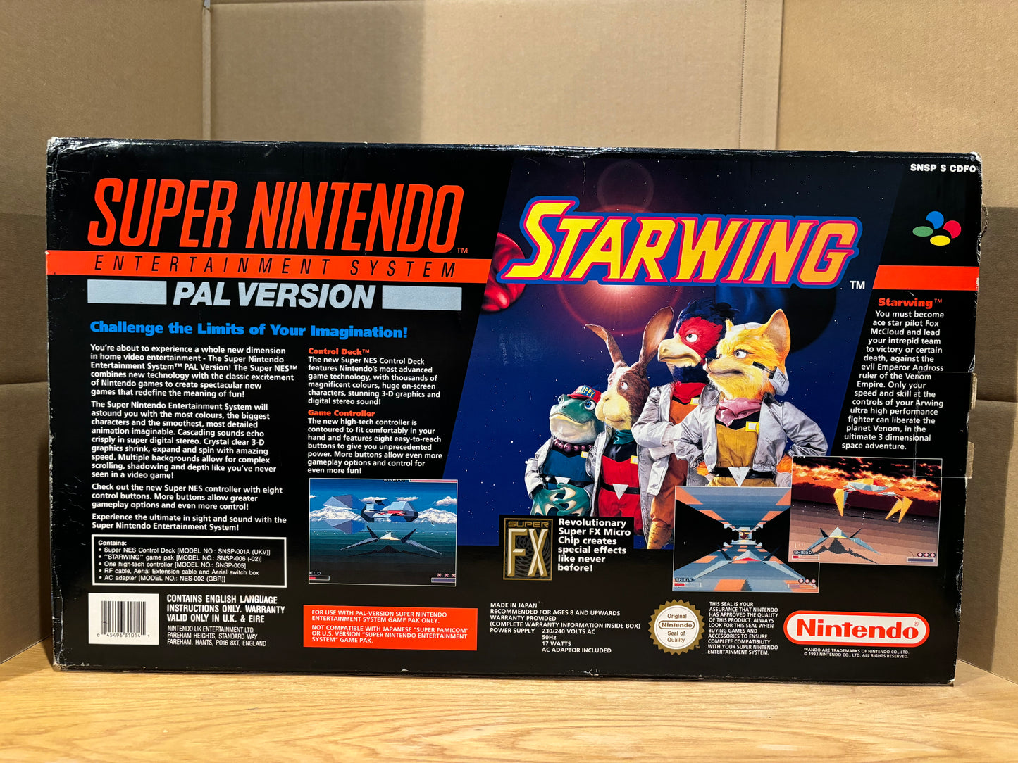 Super Nintendo Entertainment System | Star Wing Edition | Boxed Complete